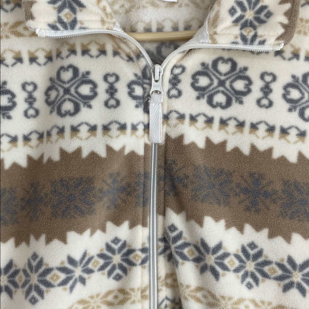 Basic Editions Fair-isle Patterned Fleece Shirt J… - image 6